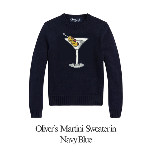 Knit Sweater in Navy Blue